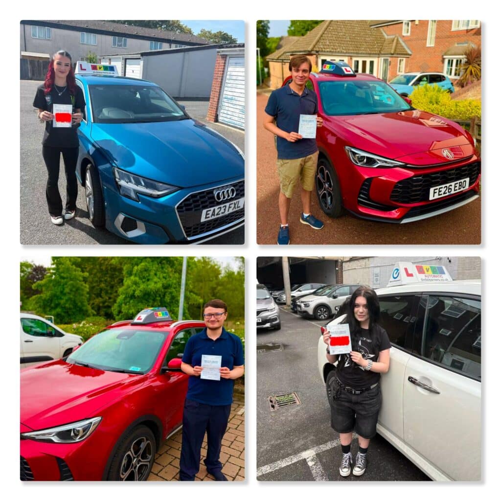 People who have passed their driving tests in Colchester, Clacton and Ipswich.