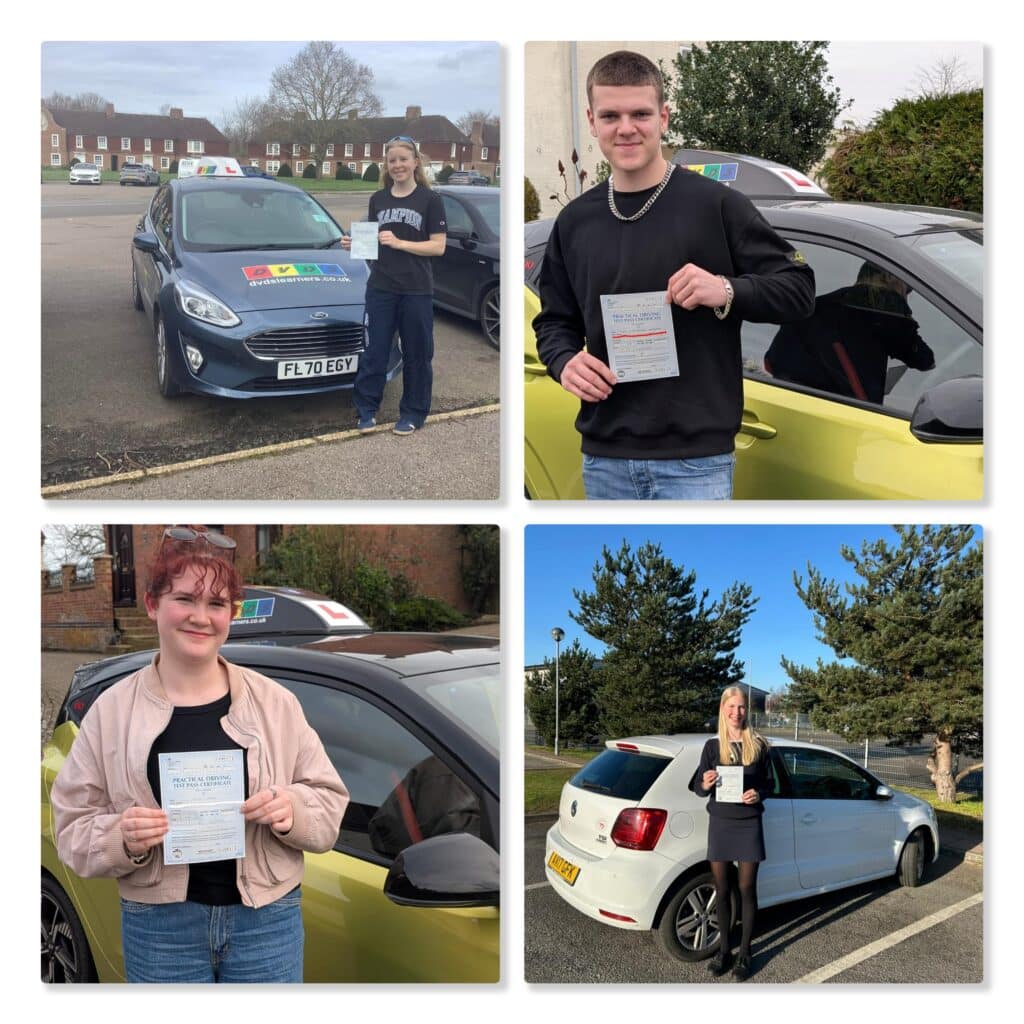 People who have passed their driving tests in Colchester, Clacton and Ipswich.