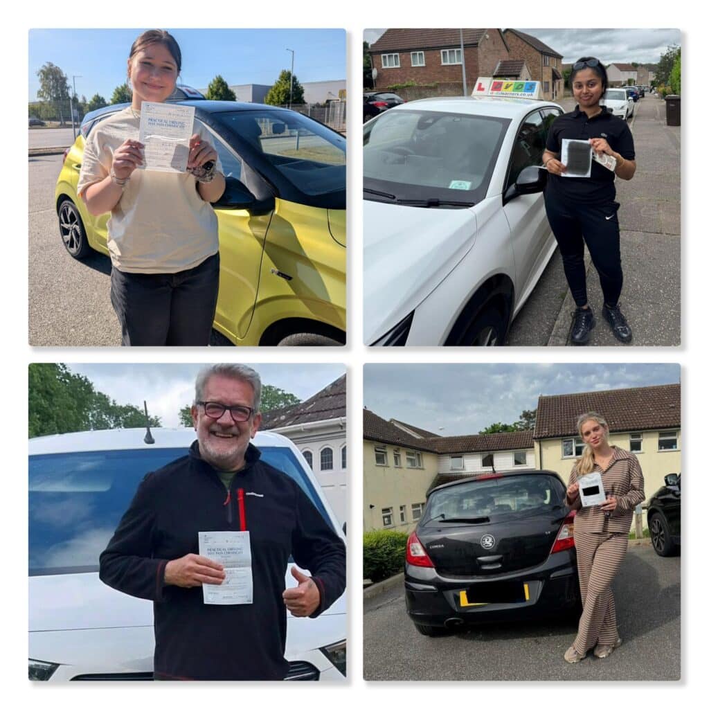 People who have passed their driving tests in Colchester, Clacton and Ipswich.