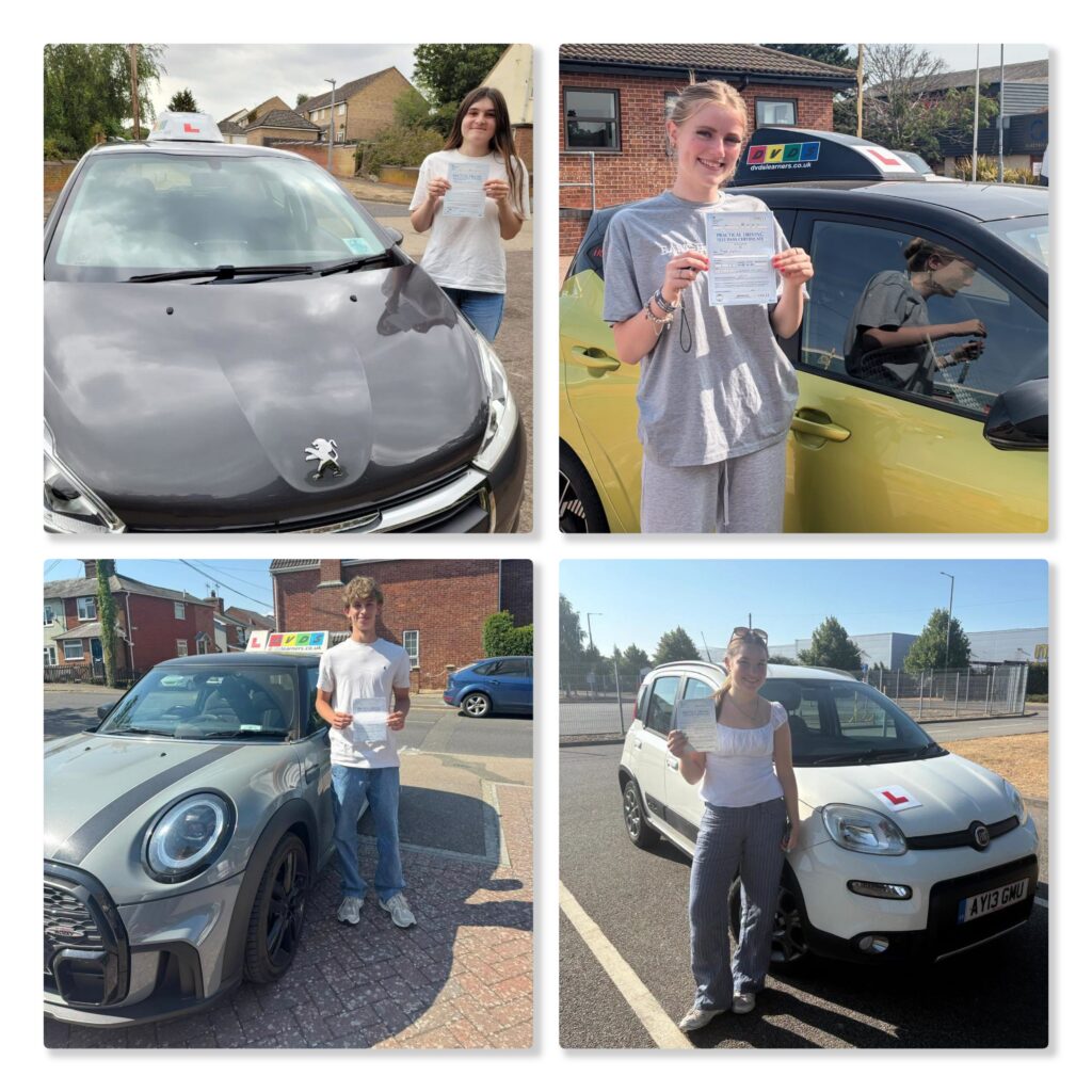 People who have passed their driving tests in Colchester, Clacton and Ipswich.