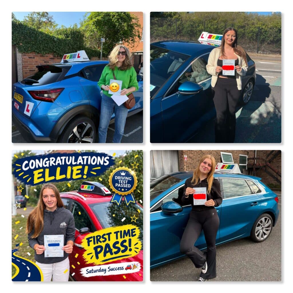 People who have passed their driving tests in Colchester, Clacton and Ipswich.